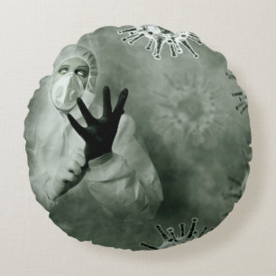 Coronavirus Nurse Rundes Kissen