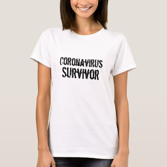 Coronavirus Survivor T - Shirt (Vorderseite)