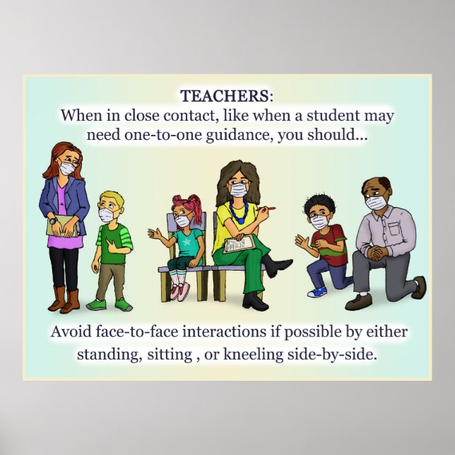 Coronavirus Teachers Poster (Vorne)