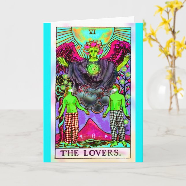 Coronavirus The Love Tarot BLANK Card Karte (Gelbe Blume)