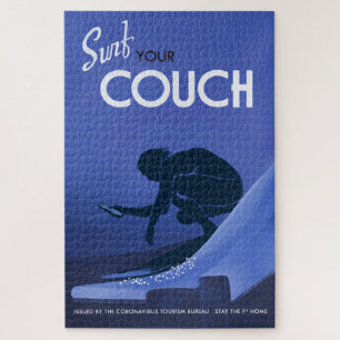 Coronavirus Tourismus Bureau Couch Surf Puzzle