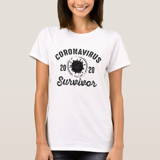 Coronavirus-Überlebender T-Shirt (Vorderseite)
