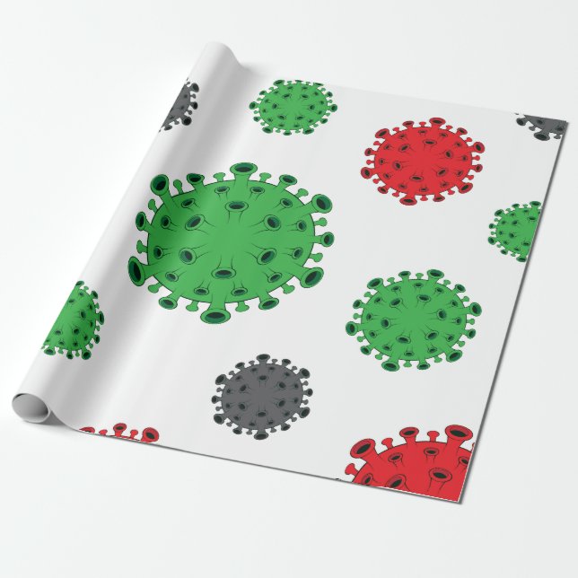 CoronaVirus-Umhüllungspapier Covid19 Design Geschenkpapier (Ungerollt)
