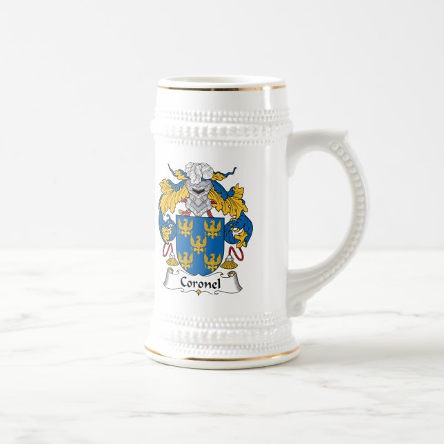 Coronel Familienwappen Bierglas (Rechts)