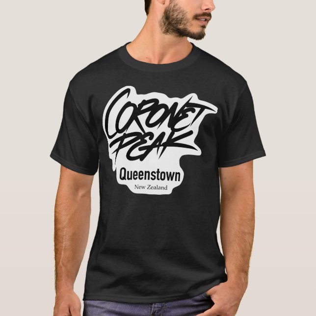Coronet Peak Neuseeland T-Shirt (Vorderseite)