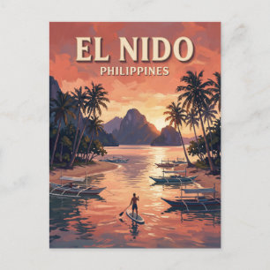 Corong Corong Strand El Nido Philippinen Postkarte