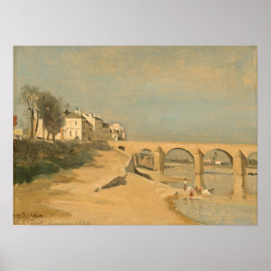Corot - Brücke über die Saône bei Macon Poster