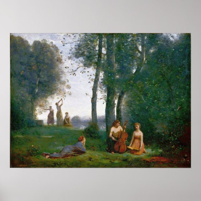 Corot - Das Champetre-Konzert Poster (Vorne)