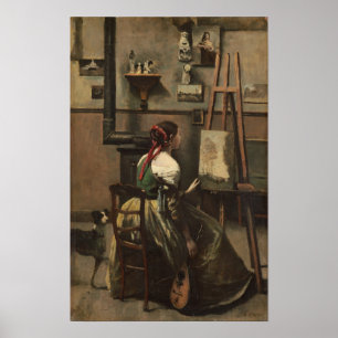 Corot - Das Künstlerstudio Poster