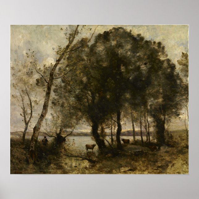 Corot - Der See Poster (Vorne)