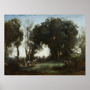 Corot - Der Tanz der Nymphen Poster