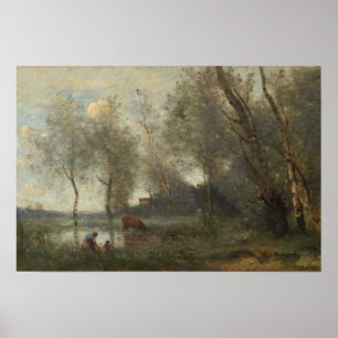 Corot - Der Teich 1868 Poster