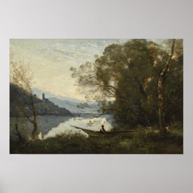 Corot - Der verehrte Boatman Poster (Vorne)