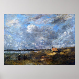 Corot - Der Windstoß Poster