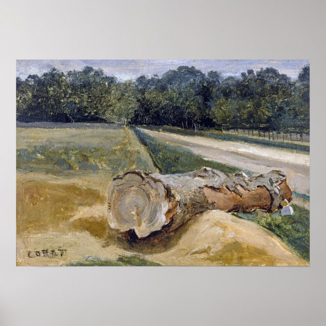 Corot - Fontainebleau Pavé De Chailly Poster (Vorne)