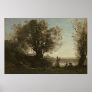 Corot - Orpheus Lamenting Eurydice Poster