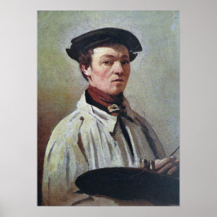 Corot - Selbstportrait Poster