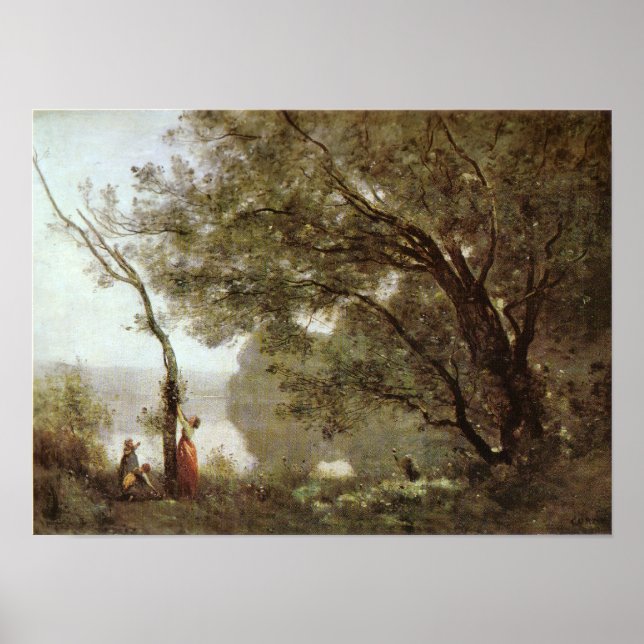 Corot - Souvenir de Mortefontaine Poster (Vorne)