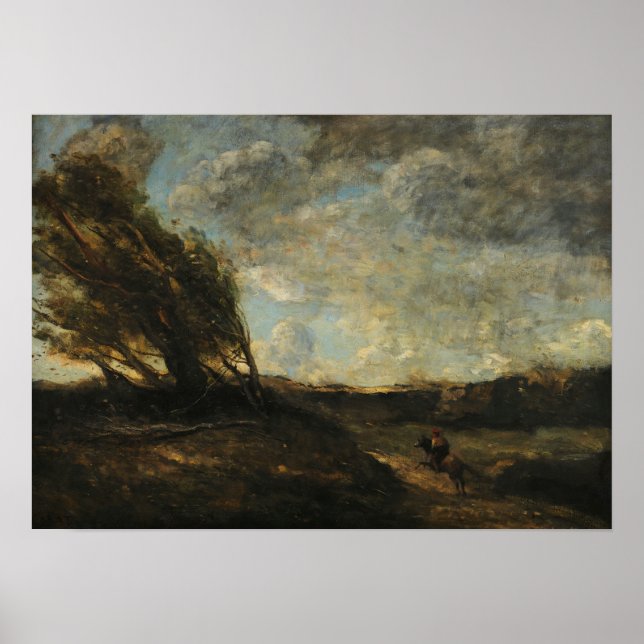 Corot - The Gale 1865 Poster (Vorne)