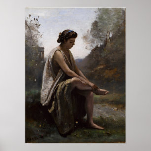 Corot - The Wounded Eurydice 1868 Poster