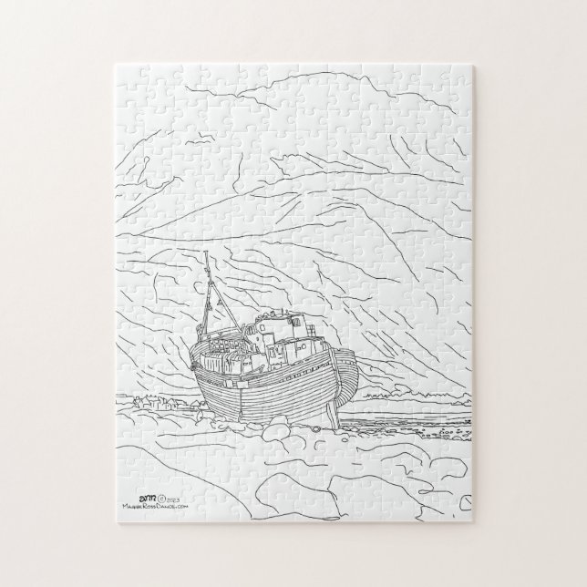 Corpach Shipwreck Scotland Puzzle (Vertikal)