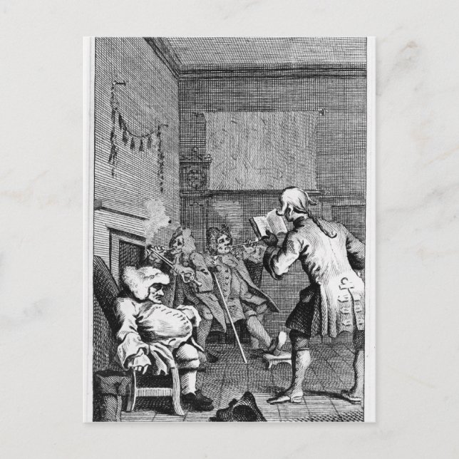 Corporal Trim las eine Predigt Postkarte (Vorderseite)