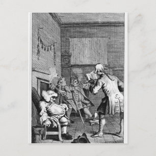 Corporal Trim las eine Predigt Postkarte