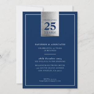 CORPORATE ANNIVERSARY stilvolle Business-Marine Si Einladung