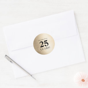 CORPORATE ANNIVERSARY stilvolles Business Black Go Runder Aufkleber