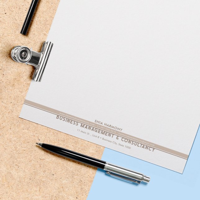 Corporate, Beruflich Brown Letterhead Briefbogen (Von Creator hochgeladen)