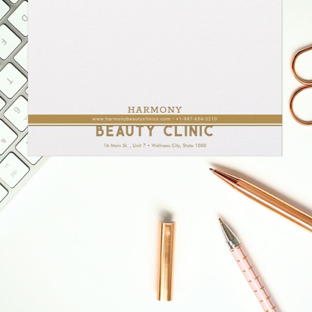 Corporate, Beruflich Gold Brown Stationery Briefpapier (Von Creator hochgeladen)