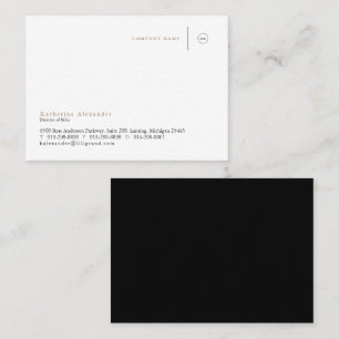 Corporate Black & Gold Business Card Visitenkarte