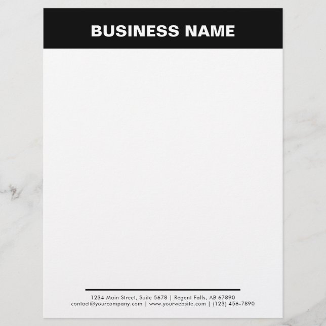 Corporate Branded Professional Promo letterhead Briefbogen (Vorderseite)