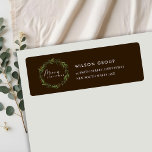 CORPORATE BROWN BERRY WREATH CHRISTMAS-ADRESSE<br><div class="desc">Wenn Sie weitere Anpassungen benötigen,  schreiben Sie mir bitte an yellowfebstudio@gmail.com.</div>