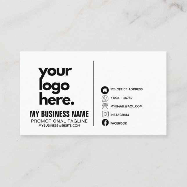 Corporate Business Card Design Logo-Vorlagen Visitenkarte (Vorderseite)