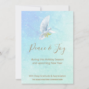 *~* Corporate Business Dove Peace Joliday Card