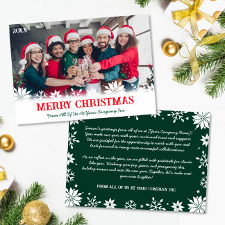 Corporate Business Frohe Weihnachts-Foto Feiertagskarte