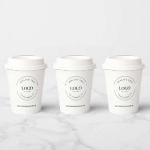 Corporate Business Großes Logo Pappbecher