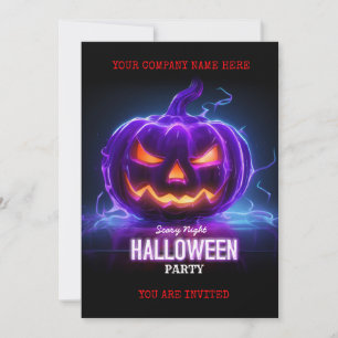 Corporate Business Halloween Büroparty-Logo Einladung
