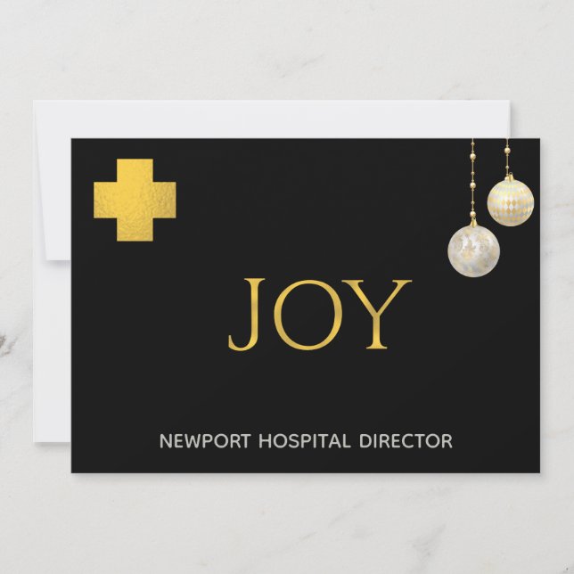 *~* Corporate Business Medical JOY Holiday Card (Vorderseite)