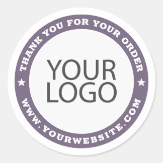 Corporate Business Modernes Logo und Website Runder Aufkleber