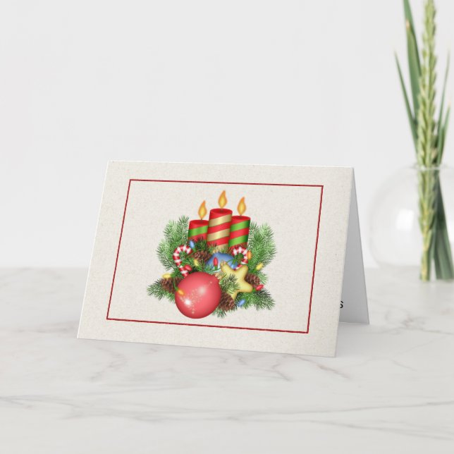 Corporate Business Weihnachtskarte mit Weihnachten (Vorderseite)