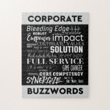 Corporate Buzzwords Business Jargon Typography Art