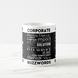 Corporate Buzzwords Business Jargon Typography Art Tasse