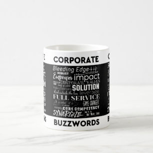 Corporate Buzzwords Geschäftsjargon-Typografie-Kun Tasse
