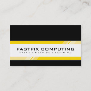 CORPORATE CARD Moderne High-Tech-Gelb Visitenkarte