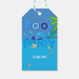 Corporate/Club Summer Pool Party Logo Geschenkanhänger