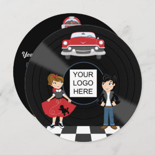 Corporate/Club/Uni/School Sock Hock Retro Party Einladung