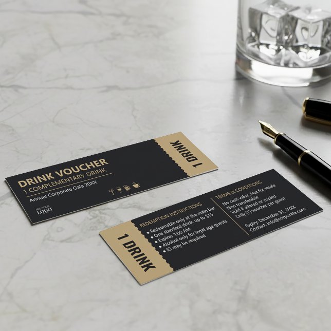 Corporate Drink Ticket | Complimentary Voucher (Von Creator hochgeladen)