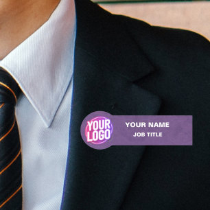 Corporate Elegance: Name Tags mit magnetischem But Namensschild